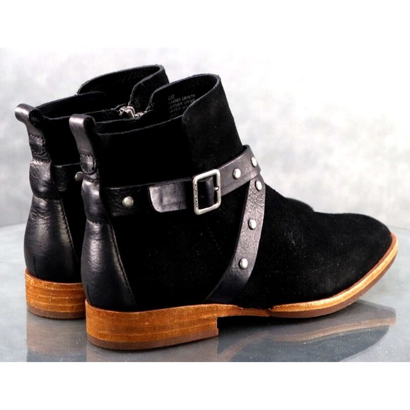 Kork Ease Women's Side Zip Booties Boots Size 6 Nubuck Leather Black - Picture 9 of 13